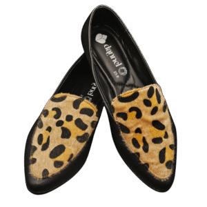 Flats Animal Print & Negro