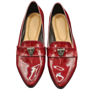 Flats Ines Jaguar Vino Charol
