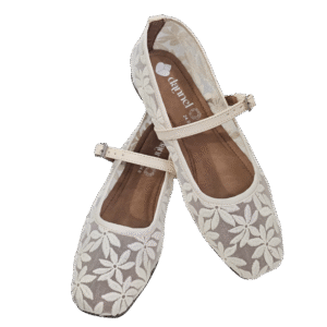 Flats Isabella - Encaje Ivory